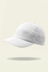 Beyaz Kapalı Tenis Şapkası