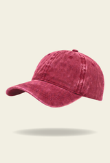 Bordo Yıkamalı Kep